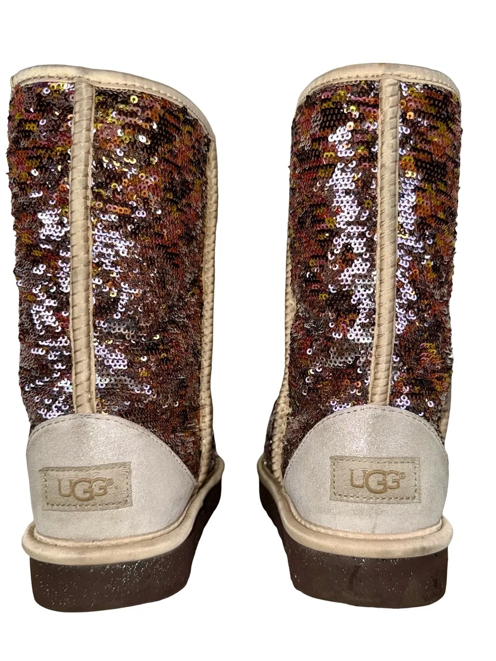 UGG CLASSIC SHORT SEQUIN EMBELLISHED BOOTS